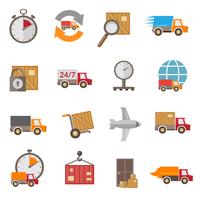 Delivery icons set vector