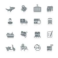 Logistic icons set  vector