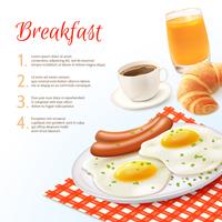 Breakfast Food Background vector