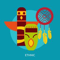 Ethnic Conceptual illustration Design vector