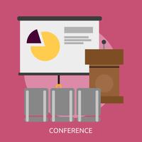 Conference Conceptual illustration Design vector