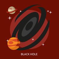 Black Hole Conceptual illustration Design vector