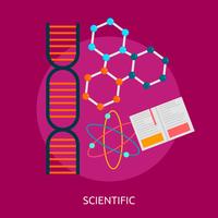 Scientific Conceptual illustration Design vector