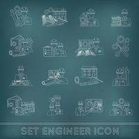 Engineer Icon Outline vector