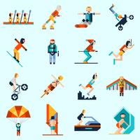 Extreme Sports Icons vector