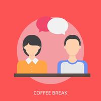 Coffee Break Conceptual illustration Design vector