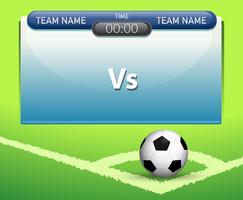 Soccer Score Board Card Stats Template. Soccer Scoreboard Match Screen  Stadium Versus Sport Team Infographic Royalty Free SVG, Cliparts, Vectors,  and Stock Illustration. Image 178050236.