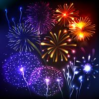 Fireworks Show Background vector