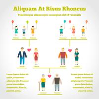 Family Tree Infographics vector