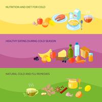 Healthy Food Banner Set vector