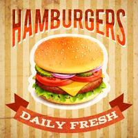 Fast Food Poster vector