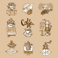 Coffee Labels Set vector