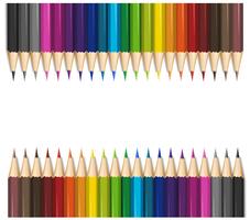 Background design with color pencils vector