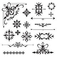 Ornamental design elements vector