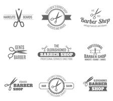 Barber Label Black vector