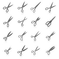 Scissors Icons Set vector