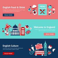 England banner set vector