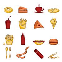 Boceto de icono de comida rápida