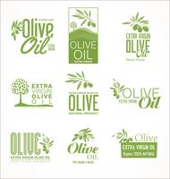 Olive oil retro vintage golden background collection
