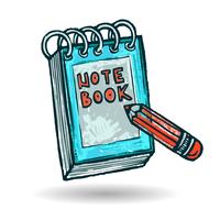 Note Book Sketch vector