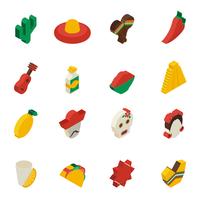 Mexican Icons Isometric