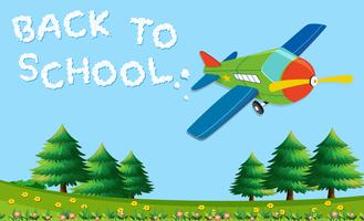 Back to school template vector