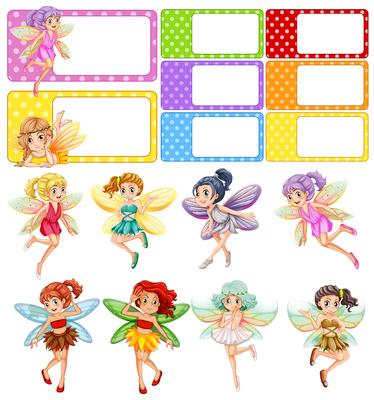 Fairies flying and frame design