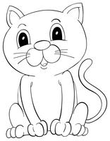 Doodles drafting animal for shorthair cat vector