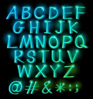 Sparkling big letters vector