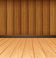 Wooden wall and wooden tiles vector