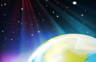 Background scene from outer space vector