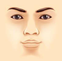 Human face vector