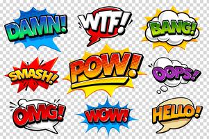 Comic Speech Bubbles vector