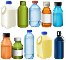 Different bottles vector