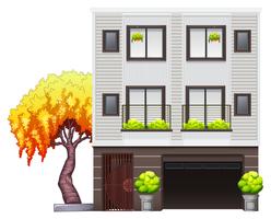 A modern house vector