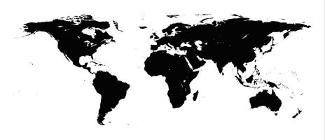 Map of the world vector
