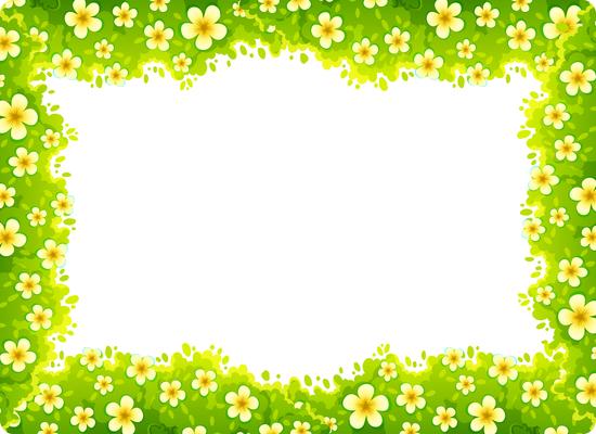 daisy nature frame concept