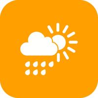 Icono de Vector de lluvia de verano