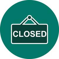 Vector Closed Sign Icon