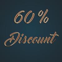 Realistic leather percentage set, vector illustration