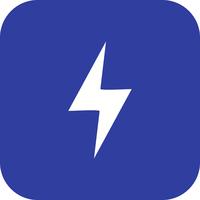  Lightning Button Vector Icon
