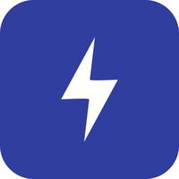  Lightning Button Vector Icon