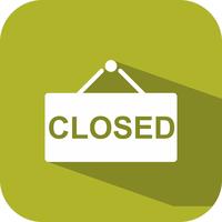 Vector Closed Sign Icon