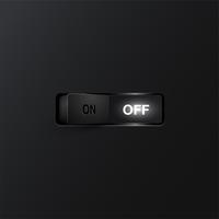 Realistic switch (OFF), vector illustration