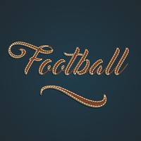 Realistic leather word, vector illustration