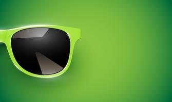 Realistic vector sunglasses on a colorful background, vector illustration