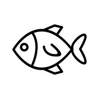 Vector icono de pescado