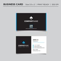 Professional Business card concept design, abstract vector illustration