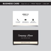 Professional Business card concept design, abstract vector illustration