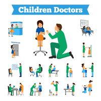 Doctor Set Niños vector